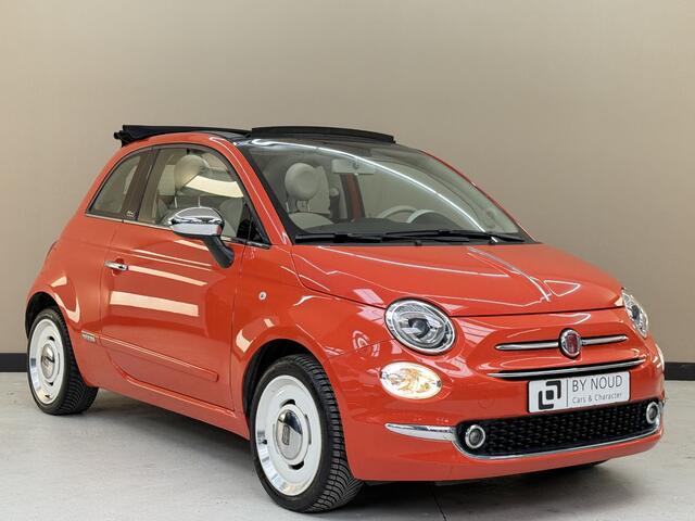 Fiat 500C 1.2 anniversario, 70Pk, 2018, 1ste eigenaresse, Navigatie, Cruise control, Airco, Parkeersensoren, Stuurbediening, Bluetooth audio,