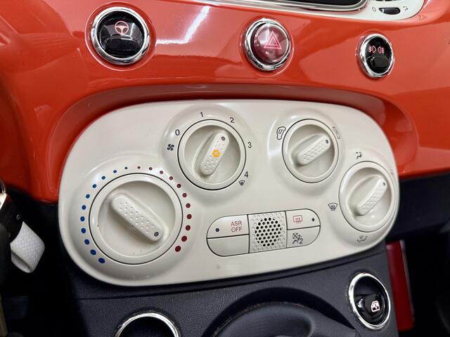 Fiat 500C 1.2 anniversario, 70Pk, 2018, 1ste eigenaresse, Navigatie, Cruise control, Airco, Parkeersensoren, Stuurbediening, Bluetooth audio,