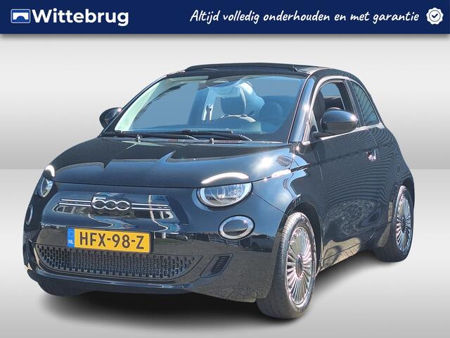Fiat 500C Icon 42 kWh | Open Dak | Navigatie | Parkeersensoren | Airco | Lichtmetalen Velgen | Laadkabel Aanwezig |