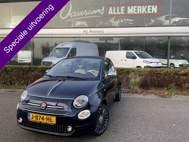 Fiat 500C 0.9 TwinAir Turbo Riva Speciale unieke uitvoering! - Elektrisch bedienbare kap - houtafwerking interieur - 105 pk - climate control - parkeersensoren achter multifunctioneel stuurwiel - navigatie - u connect - mistlampen - licht metalen velgen - lederen b