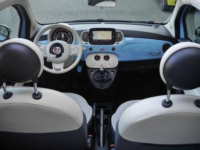 Fiat 500C 0.9 TwinAir Turbo Spiaggina 58 | Cabrio | Lichtmetalen velgen | Navigatie | Climate control | Cruise control | Regensensor | Parkeersensoren achter