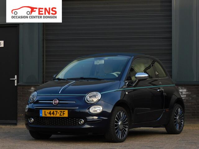 Fiat 500C 1.2 Lounge RIVA CABRIO TOPSTAAT! LEER! NAVI! PARKEERSENSOR ACHTER! AIRCO! LM VELGEN!