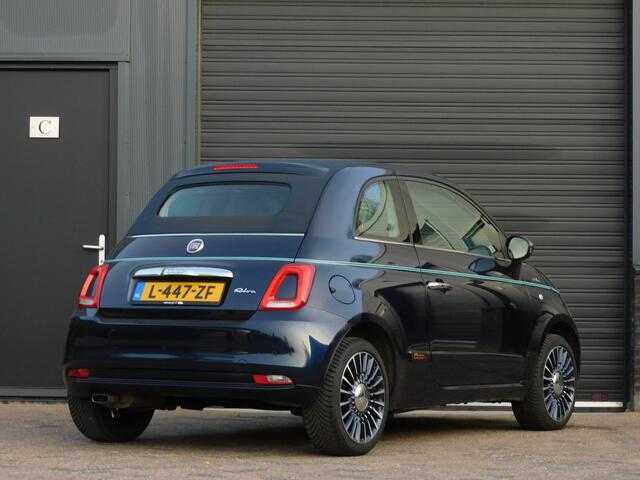 Fiat 500C 1.2 Lounge RIVA CABRIO TOPSTAAT! LEER! NAVI! PARKEERSENSOR ACHTER! AIRCO! LM VELGEN!