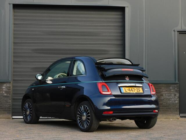 Fiat 500C 1.2 Lounge RIVA CABRIO TOPSTAAT! LEER! NAVI! PARKEERSENSOR ACHTER! AIRCO! LM VELGEN!