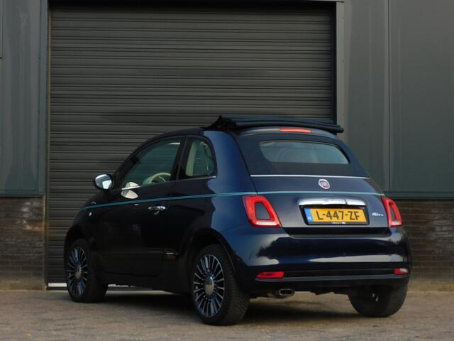 Fiat 500C 1.2 Lounge RIVA CABRIO TOPSTAAT! LEER! NAVI! PARKEERSENSOR ACHTER! AIRCO! LM VELGEN!