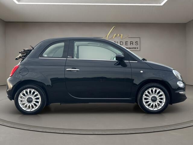 Fiat 500C 1.2 Lounge 2020 ZWART | Cabrio | Apple CarPlay | Benzine | PDC