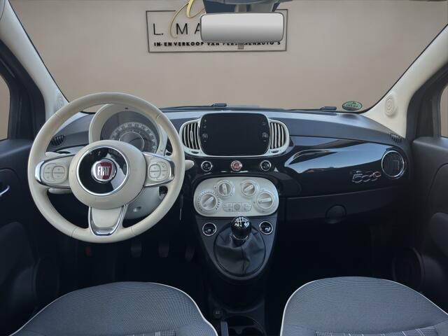 Fiat 500C 1.2 Lounge 2020 ZWART | Cabrio | Apple CarPlay | Benzine | PDC