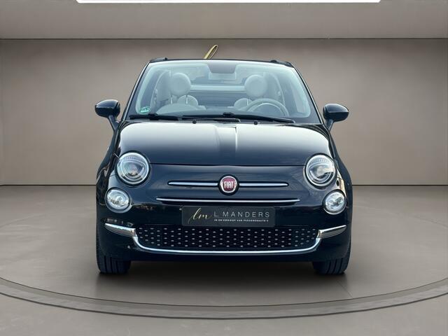 Fiat 500C 1.2 Lounge 2020 ZWART | Cabrio | Apple CarPlay | Benzine | PDC