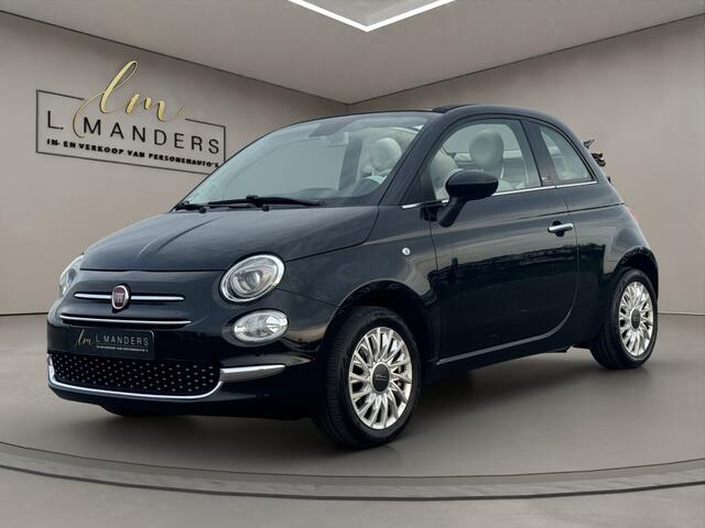 Fiat 500C 1.2 Lounge 2020 ZWART | Cabrio | Apple CarPlay | Benzine | PDC