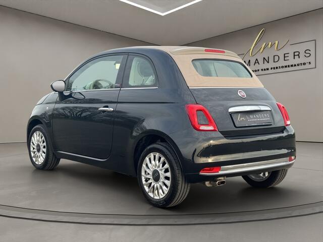 Fiat 500C 1.2 Lounge 2020 ZWART | Cabrio | Apple CarPlay | Benzine | PDC