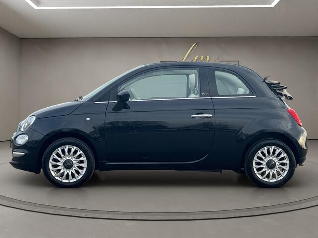 Fiat 500C 1.2 Lounge 2020 ZWART | Cabrio | Apple CarPlay | Benzine | PDC