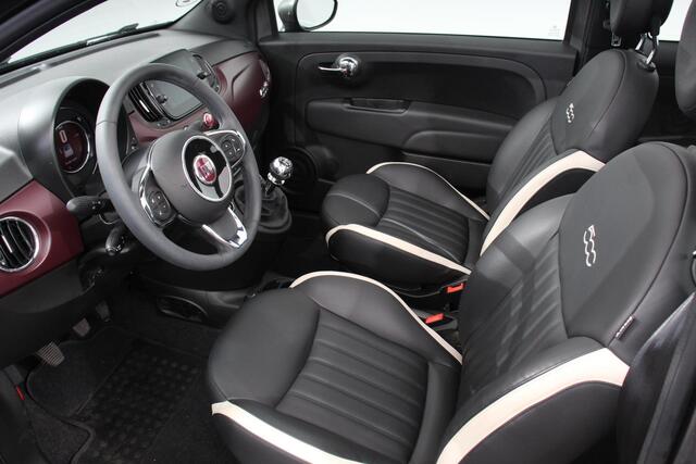 Fiat 500C 1.0 Hybrid Star Plus Leder Navigatie Digitale Cockpit Cruise Control Climate Control Lichtmetalen Velgen Parkeersensoren Achter