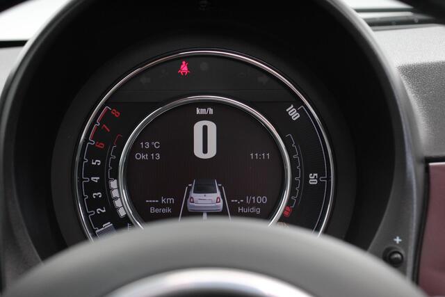 Fiat 500C 1.0 Hybrid Star Plus Leder Navigatie Digitale Cockpit Cruise Control Climate Control Lichtmetalen Velgen Parkeersensoren Achter