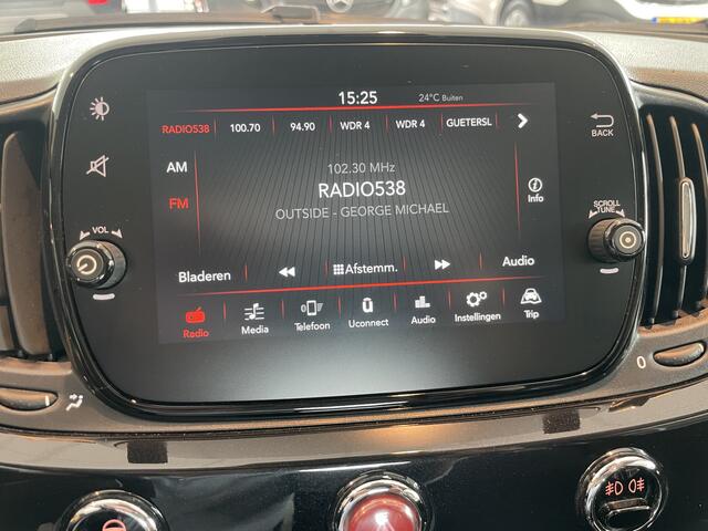 Fiat 500C 1.2 Lounge cabrio Airco - Cruise control - parkeersensoren achter - open dak - mistlampen voor - Multifunctioneel stuurwiel - Navigatie full map