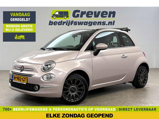 Fiat 500C 1.2 Lounge Cabriolet Clima Cruise Carplay Open Dak LED Leder PDC 16"LMV