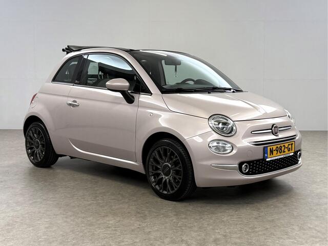 Fiat 500C 1.2 Lounge Cabriolet Clima Cruise Carplay Open Dak LED Leder PDC 16"LMV