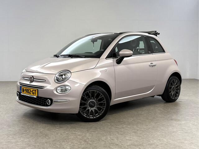 Fiat 500C 1.2 Lounge Cabriolet Clima Cruise Carplay Open Dak LED Leder PDC 16"LMV
