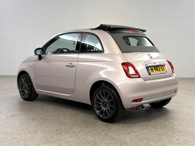 Fiat 500C 1.2 Lounge Cabriolet Clima Cruise Carplay Open Dak LED Leder PDC 16"LMV
