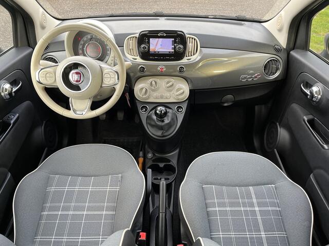 Fiat 500C 0.9 TwinAir Turbo Lounge / Airco / Cruise Control / Parkeerksensoren. Achter / Navi / Radio / 16'' LMV /