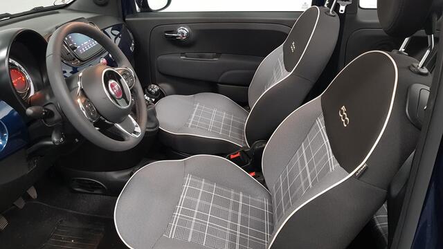 Fiat 500C 1.0 Hybrid Lounge Plus Navigatie Cruise Control Parkeer Sensoren Climate Control DAB Lichtmetalen Velgen