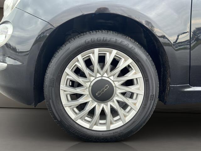 Fiat 500C 1.2 Lounge 2017 ZWART | Cabrio | Apple CarPlay | Benzine | PDC