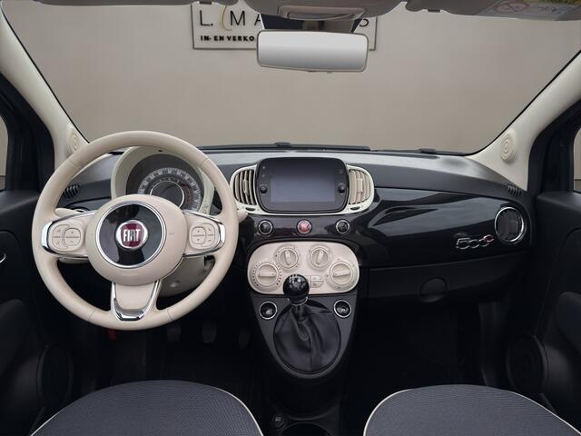 Fiat 500C 1.2 Lounge 2020 ZWART | Cabriolet | Apple CarPlay