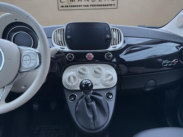 Fiat 500C 1.0 Hybrid Dolcevita 2021 ZWART | Cabrio | Apple CarPlay