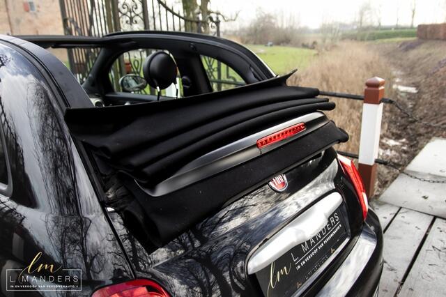 Fiat 500C 1.0 Hybrid Rockstar 2021 ZWART | Cabriolet | Leder | Sport