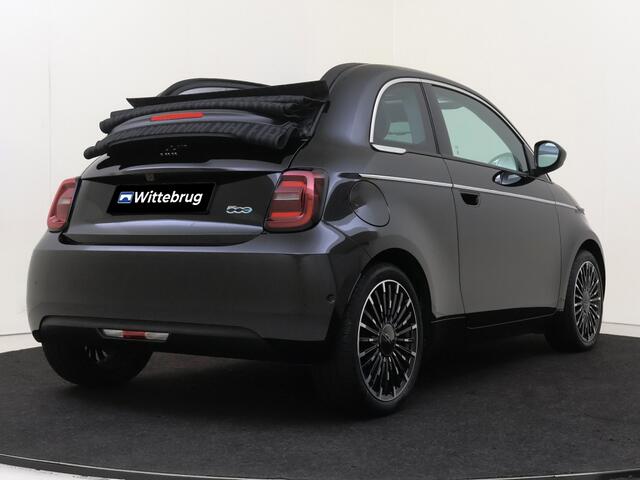 Fiat 500C La Prima 42 kWh FULL OPTIONS !!! Leder + stoelverwarming + JBL geluidsinstallatie