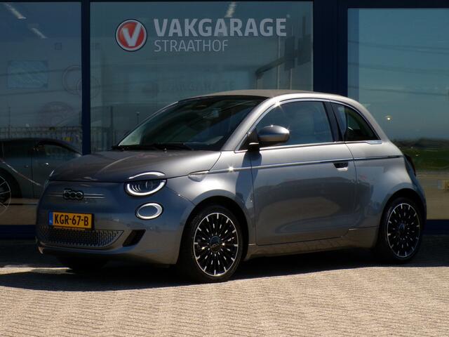 Fiat 500C La Prima 42 kWh, Carplay + Android Auto / Sensoren + Camera / Keyless / Full LED. / Stoelverwarming / 17'' LMV
