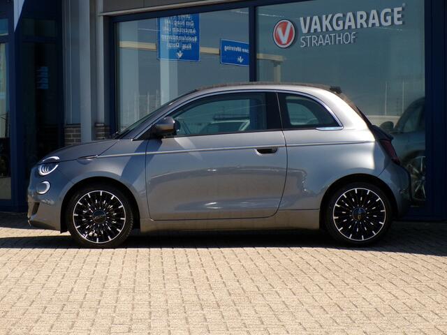 Fiat 500C La Prima 42 kWh, Carplay + Android Auto / Sensoren + Camera / Keyless / Full LED. / Stoelverwarming / 17'' LMV