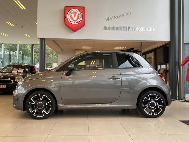 Fiat 500C 0.9 TwinAir Turbo Sport,Cabriolet,NL Auto,Elektrisch Bedienbare Kap,Leder,Navigatie,DAB,Climate&Cruisecontrol,Spraakbediening,Achteruitrijsensoren,Side-Skirts,16 Inch Lmv