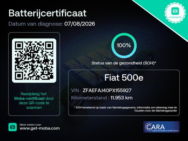 Fiat 500C La Prima 42 kWh