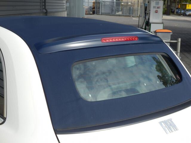 Fiat 500C Icon 42 kWh | Cabrio blauwe kap | Camera | Chroompakket | SOH 96 % I