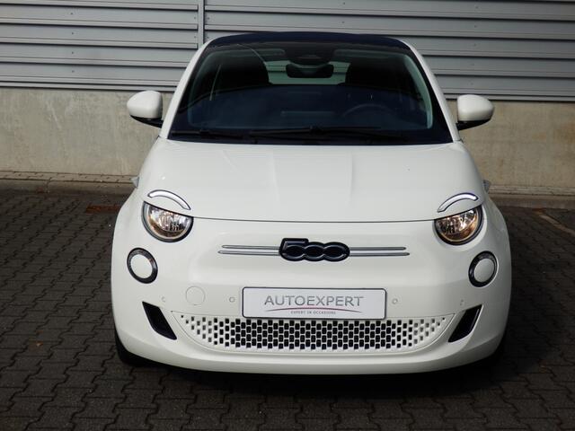 Fiat 500C Icon 42 kWh | Cabrio blauwe kap | Camera | Chroompakket | SOH 96 % I
