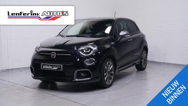 Fiat 500X 1.3 GSE Sport ACC PDC v+a NAP DAB Navigatie Apple-carplay keyless entry en start Pack-safety Pack-tech Sportpakket Camera Private-glas climate-controle schakelflippers 18"LMV lederen bekleding