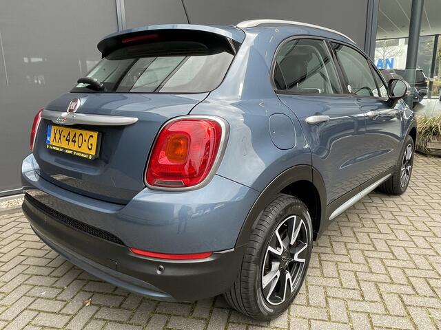 Fiat 500X 1.4 Turbo MultiAir Mirror Achteruitrijcamera - Navigatie - Apple carplay - Airco - Cruise control - Parkeersensor achter - Radio - Dakrails - Bluetooth - Elektrische ramen - Licht metalen velgen 17 inch - Start/ stop systeem - Stuur leder - Stuur multifun