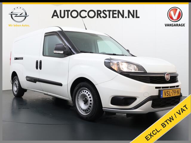 Fiat DOBLO Cargo Trekking 1.6JTD 105PK L2H1 3-Peroons Airco Navi* Apple Carplay Android Auto Bluetooth S Trekking Euro 6 Betonplex Vloer Wandbetimmering Schuifdeur Origineel Nederlandse Auto 984kg laadvermogen! 1300kg trekvermogen!