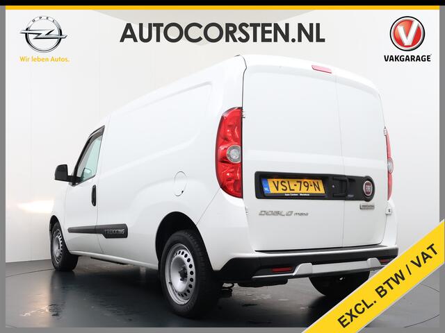 Fiat DOBLO Cargo Trekking 1.6JTD 105PK L2H1 3-Peroons Airco Navi* Apple Carplay Android Auto Bluetooth S Trekking Euro 6 Betonplex Vloer Wandbetimmering Schuifdeur Origineel Nederlandse Auto 984kg laadvermogen! 1300kg trekvermogen!