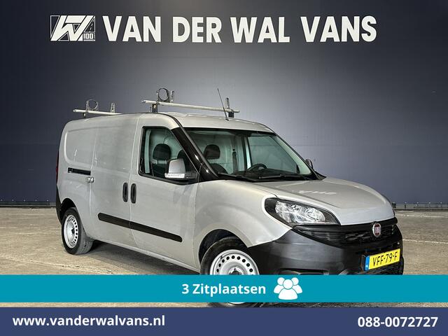 Fiat DOBLO Cargo 1.6 MJ 105pk L2H1 Euro6 Airco | 3-Zits | Navigatie | Trekhaak | Dakdragers Cruisecontrol, Parkeersensoren, Bijrijdersbank