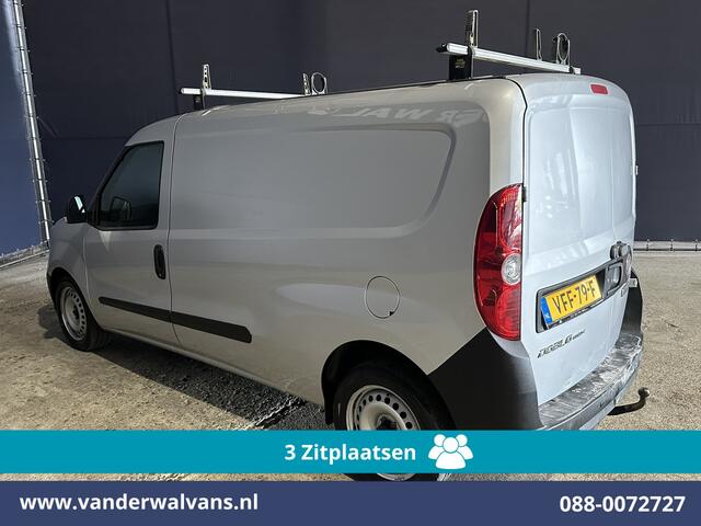 Fiat DOBLO Cargo 1.6 MJ 105pk L2H1 Euro6 Airco | 3-Zits | Navigatie | Trekhaak | Dakdragers Cruisecontrol, Parkeersensoren, Bijrijdersbank
