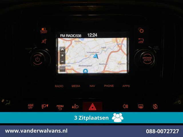 Fiat DOBLO Cargo 1.6 MJ 105pk L2H1 Euro6 Airco | 3-Zits | Navigatie | Trekhaak | Dakdragers Cruisecontrol, Parkeersensoren, Bijrijdersbank