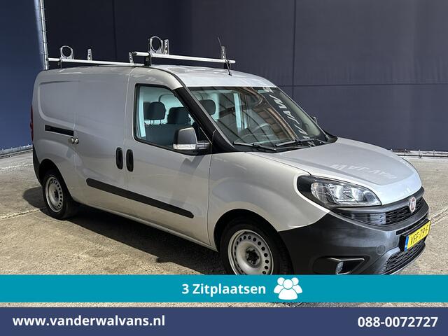 Fiat DOBLO Cargo 1.6 MJ 105pk L2H1 Euro6 Airco | 3-Zits | Navigatie | Trekhaak | Dakdragers Cruisecontrol, Parkeersensoren, Bijrijdersbank