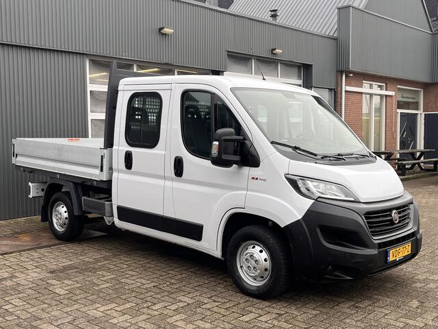 Fiat DUCATO 2.3 MultiJet 140pk DC Open laadbak Pick up Airco Dubbele cabine Trekhaak 2500kg 1e eigenaar 6 persoons Dealer onderhouden Euro 6 Bakwagen P-up Bakwagen