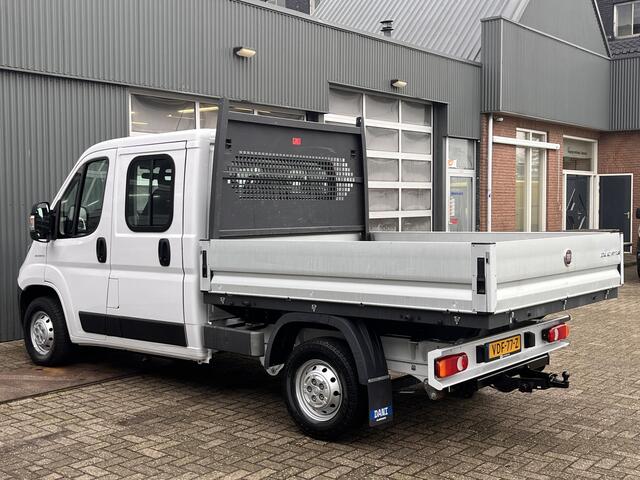 Fiat DUCATO 2.3 MultiJet 140pk DC Open laadbak Pick up Airco Dubbele cabine Trekhaak 2500kg 1e eigenaar 6 persoons Dealer onderhouden Euro 6 Bakwagen P-up Bakwagen