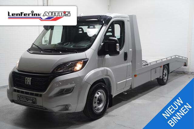 Fiat DUCATO 2.2 Mjet 140 pk Autotransporter Tijhof BPM vrij Airco, Trekhaak 3.000 kg, Cruise control, Nieuw 2024, 3-Zits