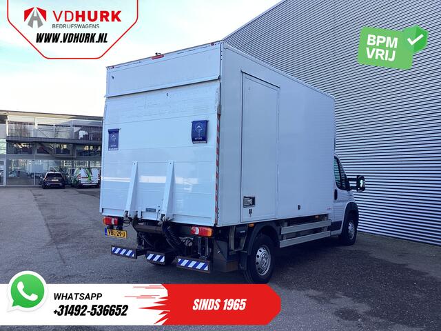 Fiat DUCATO 2.3 MJ 150 pk Bakwagen 377x220x222 Laadklep/ Zijdeur/ Spoiler/ Tacho/ Gev.Stoel/ Camera/ Climate/ Cruise/ Navi