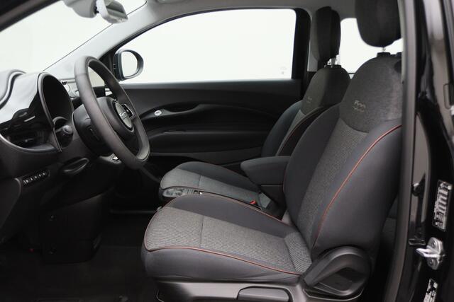 Fiat E-500 Icon 42 kWh Climate, Camera, Cruise, Apple Carplay, Verwarmde Stoelen, DAB, PDC, 16''