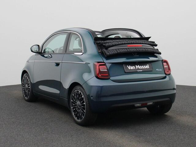 Fiat E-500 C La Prima 42 kWh | AppleCarplay & Android Auto | Canvas Schuifdak | Lichtmetalen Velgen | Climate Control | Navigatie |