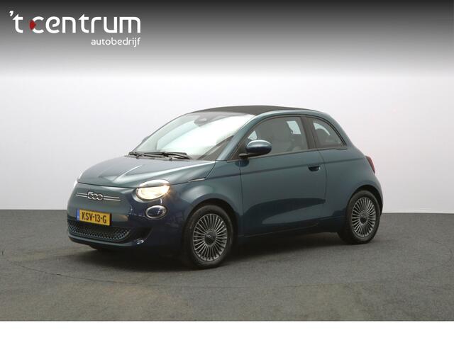 Fiat E-500 Cabrio Icon 42 kWh 119 PK, 100 % SOH, Carplay, Memory, Cruise Control